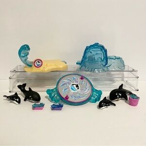 Littlest Pet Shop Shamu SeaWorld Whale LPS 1995 Kenner Vintage Toy Play Set Lot